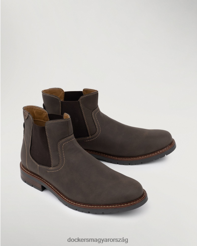Dockers férfiak váltságdíj chelsea csizma P840P1055 cipő sötétbarna