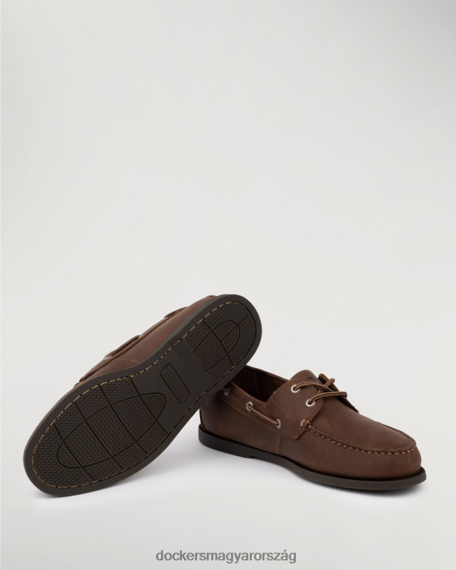 Dockers férfiak vargas csónakcipő P840P1013 cipő rozsda - barna