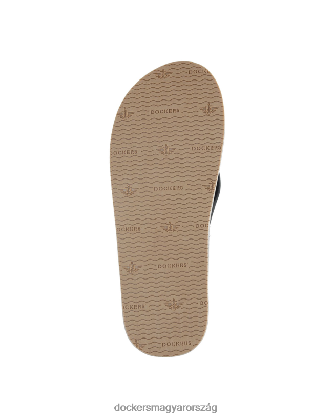 Dockers férfiak nyomtatott csíkos papucs P840P1077 cipő fekete