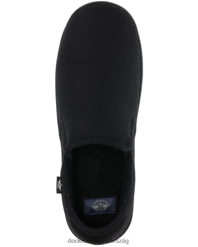 Dockers férfiak gyapjú felhúzható papucs P840P1088 cipő fekete
