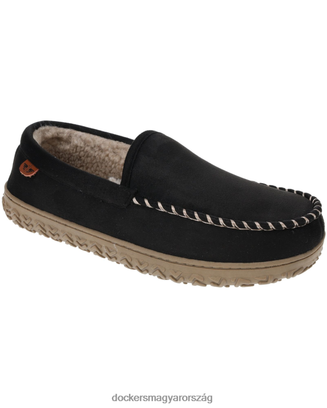 Dockers férfiak masszív mikrobőr mokaszin papucs P840P1070 cipő fekete