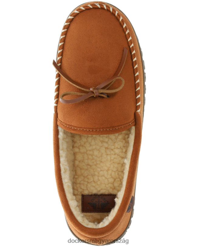 Dockers férfiak masszív mikrovelúr csónakos mokaszin papucs P840P1064 cipő gesztenyebarna