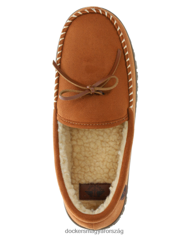 Dockers férfiak masszív mikrovelúr csónakos mokaszin papucs P840P1064 cipő gesztenyebarna