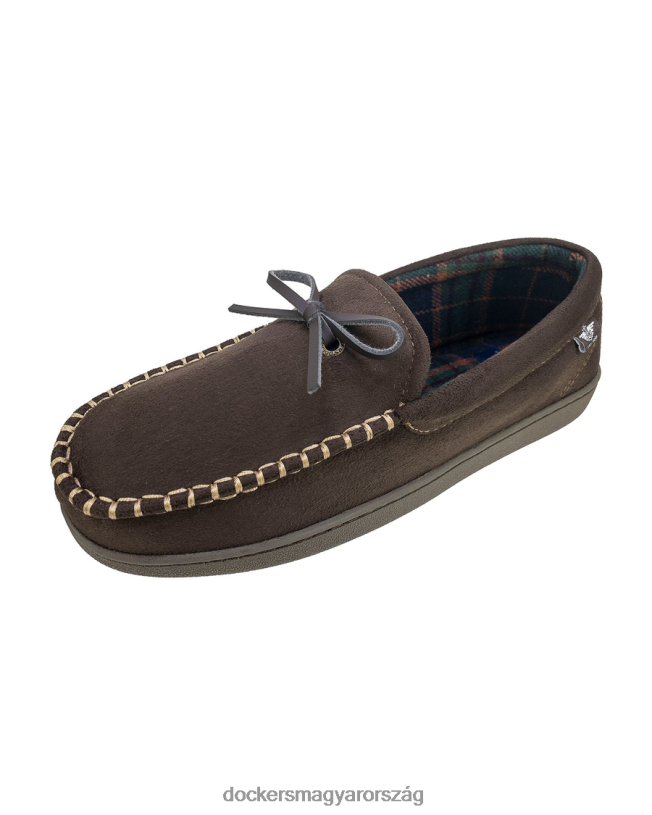 Dockers férfiak mikrobőr csónakos mokaszin papucs P840P1061 cipő barna