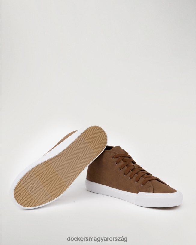 Dockers férfiak Forbes magas szárú tornacipő P840P1003 cipő barna szintetikus velúr