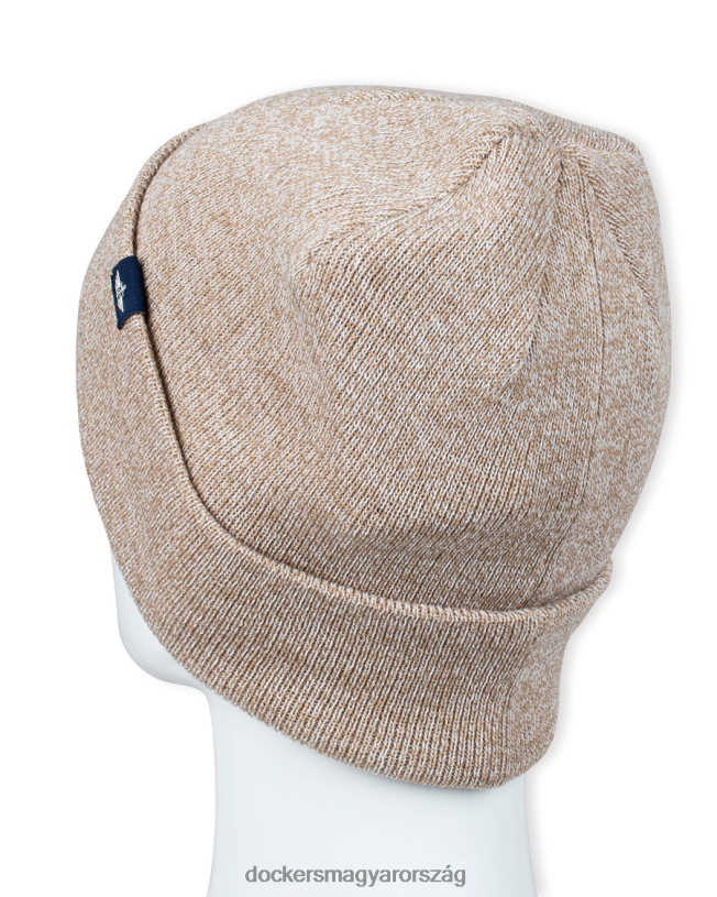 Dockers férfiak recycle 2 tónusú fonal bordás kötött 6 darts sapka P840P942 kiegészítők khaki