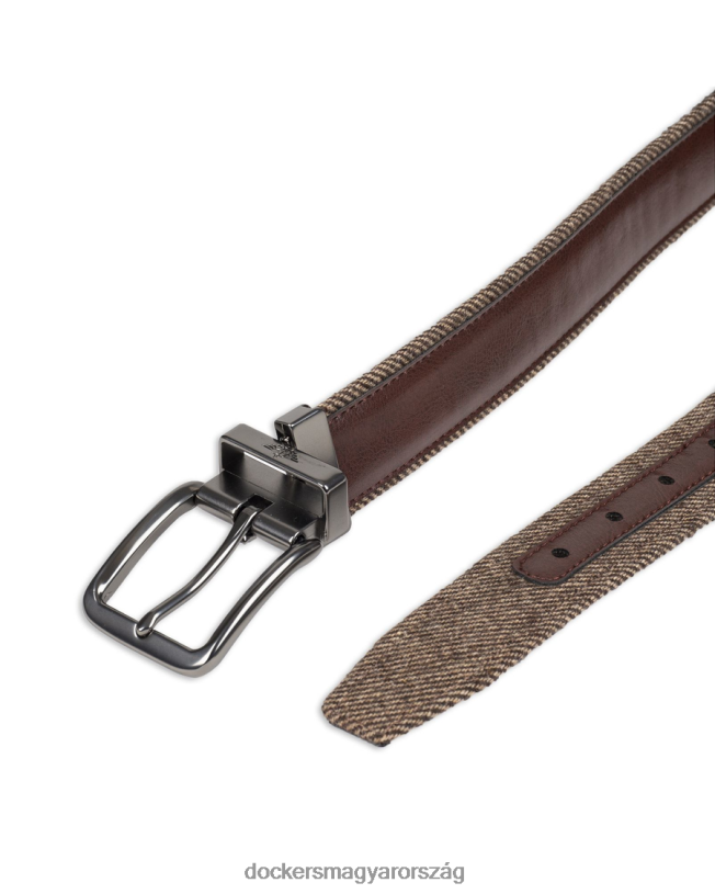 Dockers férfiak megfordítható szövet öv, 35 mm P840P981 kiegészítők barna