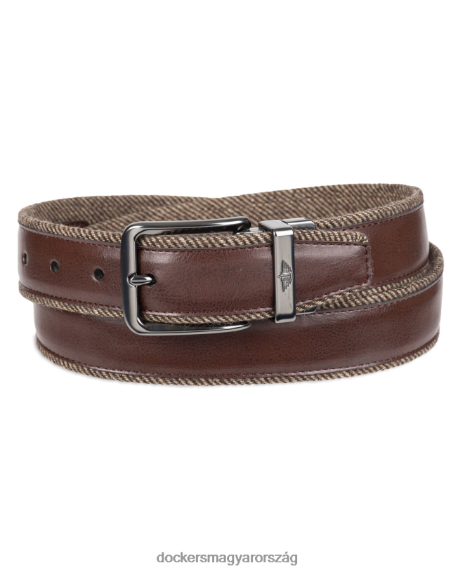 Dockers férfiak megfordítható szövet öv, 35 mm P840P981 kiegészítők barna