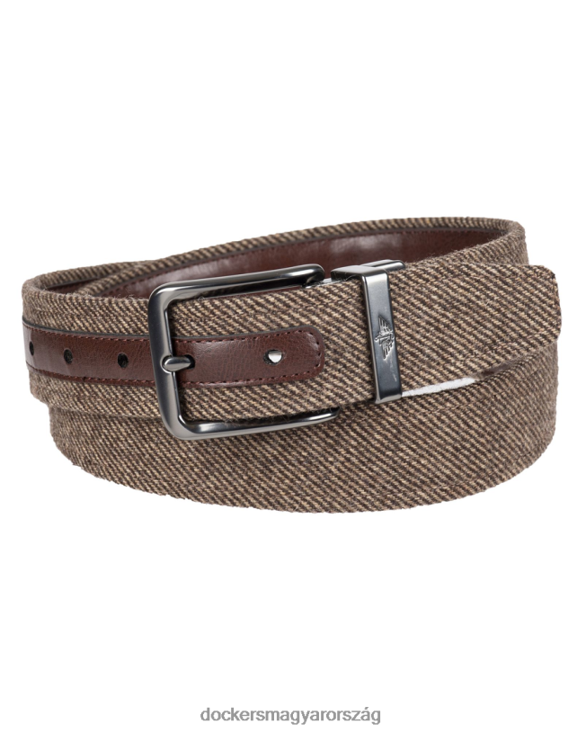 Dockers férfiak megfordítható szövet öv, 35 mm P840P981 kiegészítők barna