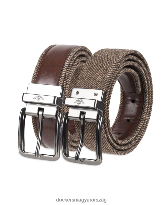 Dockers férfiak megfordítható szövet öv, 35 mm P840P981 kiegészítők barna