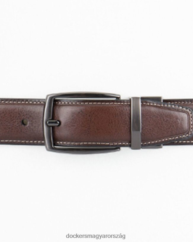 Dockers férfiak megfordítható öv P840P966 kiegészítők fekete/barna