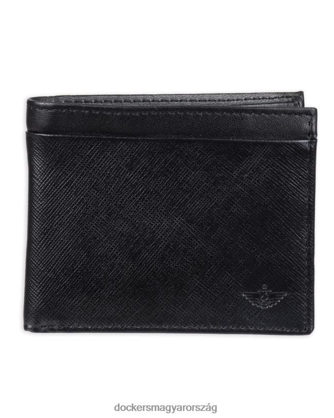Dockers férfiak karcsúsítható pénztárca elválasztóval P840P946 kiegészítők fekete