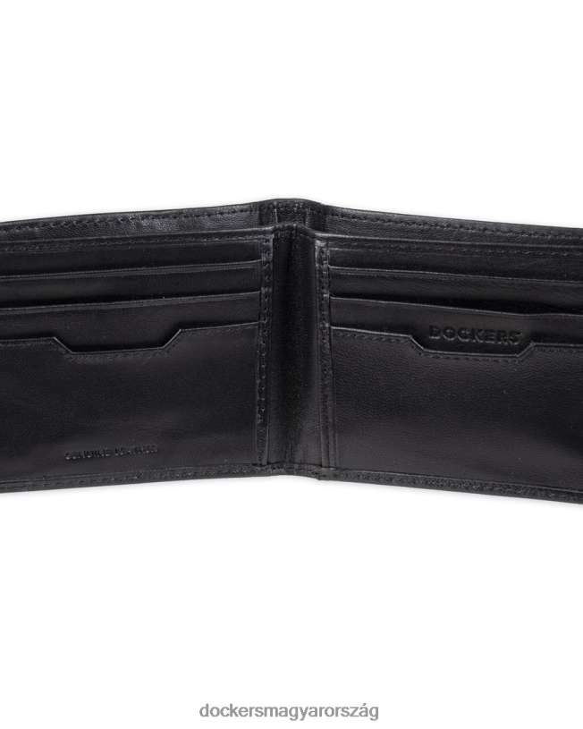 Dockers férfiak karcsúsítható pénztárca elválasztóval P840P946 kiegészítők fekete