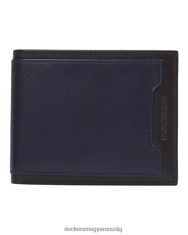 Dockers férfiak karcsúsítható pénztárca kivehető kártyatokkal P840P947 kiegészítők barna/tengerszín