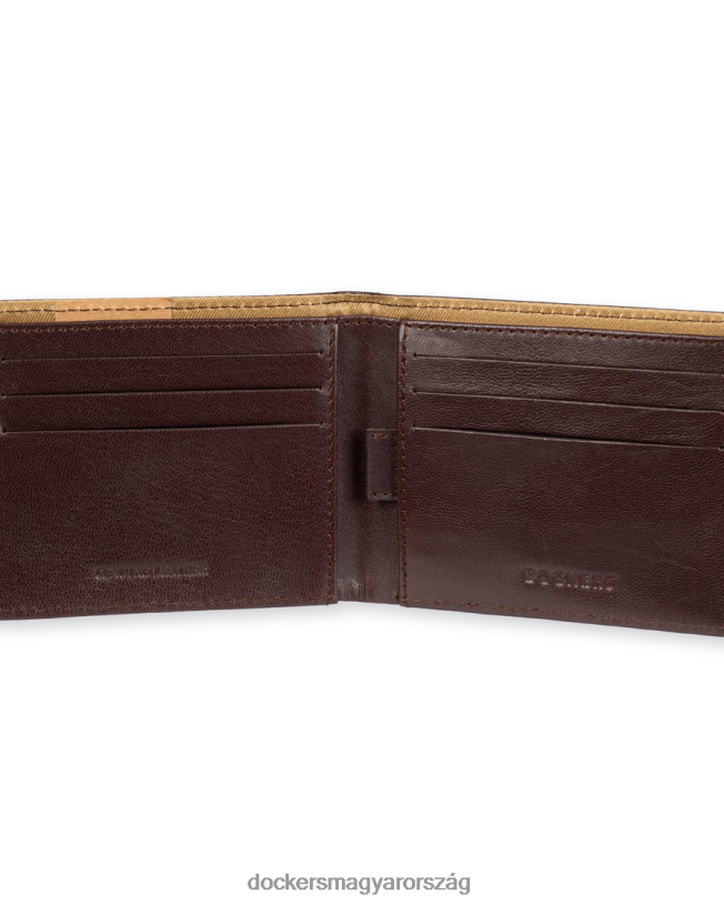 Dockers férfiak karcsúsított pénztárca P840P954 kiegészítők barna