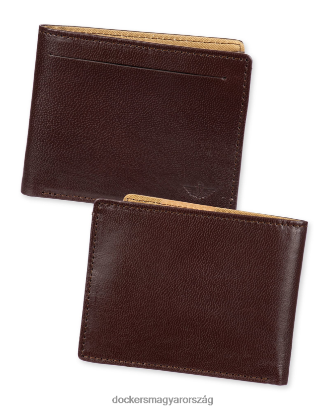 Dockers férfiak karcsúsított pénztárca P840P954 kiegészítők barna