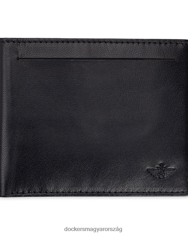 Dockers férfiak karcsúsított pénztárca P840P955 kiegészítők fekete