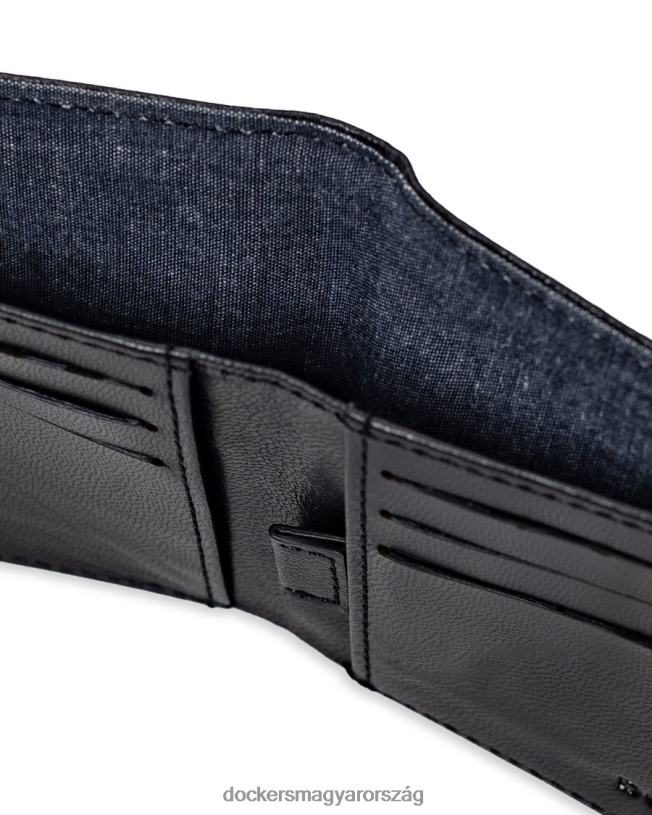 Dockers férfiak karcsúsított pénztárca P840P955 kiegészítők fekete