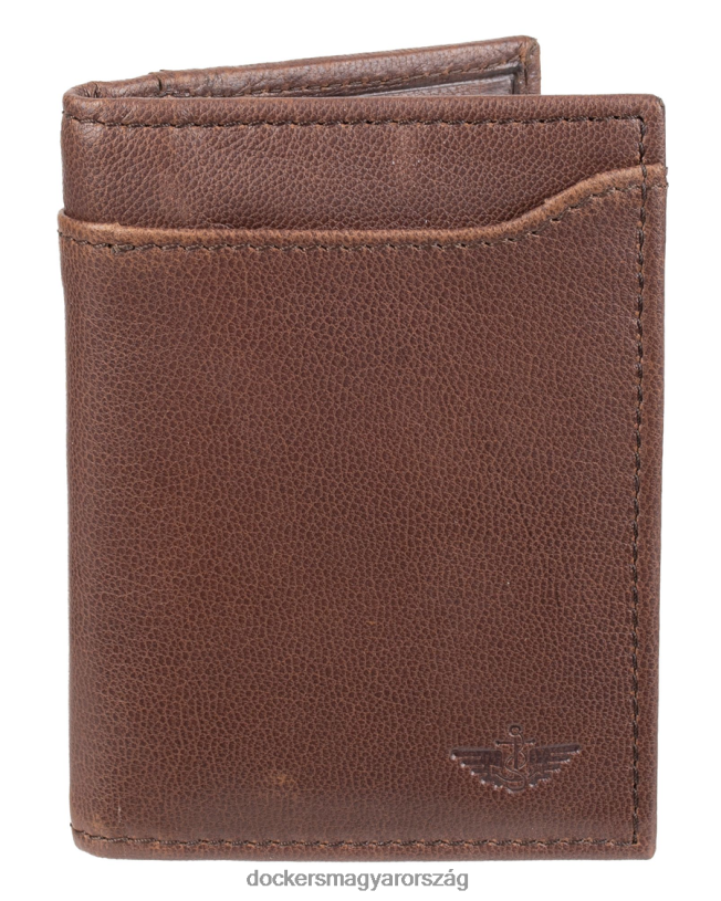 Dockers férfiak rfid webber slim duofold belső mag pénztárcával P840P956 kiegészítők barna