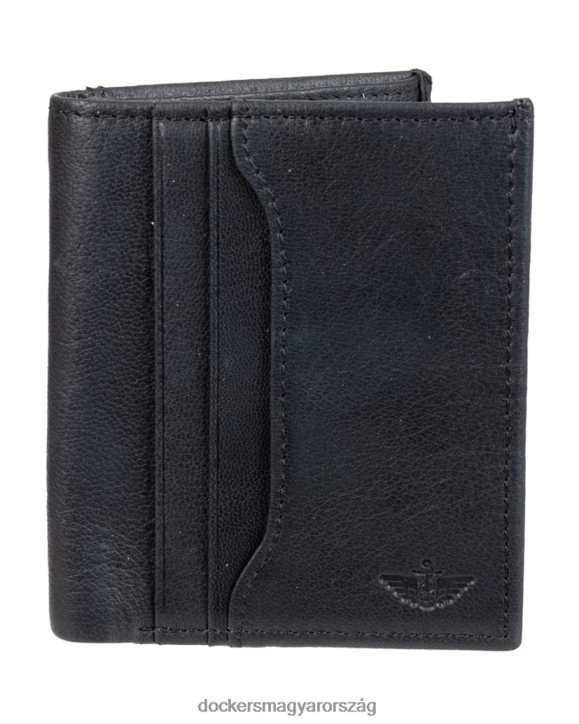 Dockers férfiak rfid webber slim duofold pénztárca P840P957 kiegészítők fekete