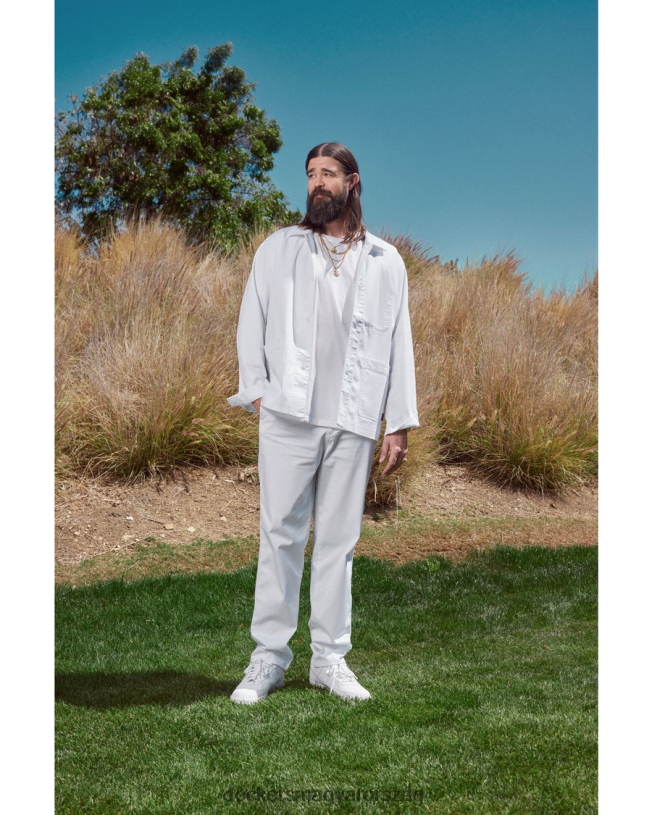 Dockers férfiak Malbon chore kabát, szabályos szabású P840P330 ruházat fényes fehér