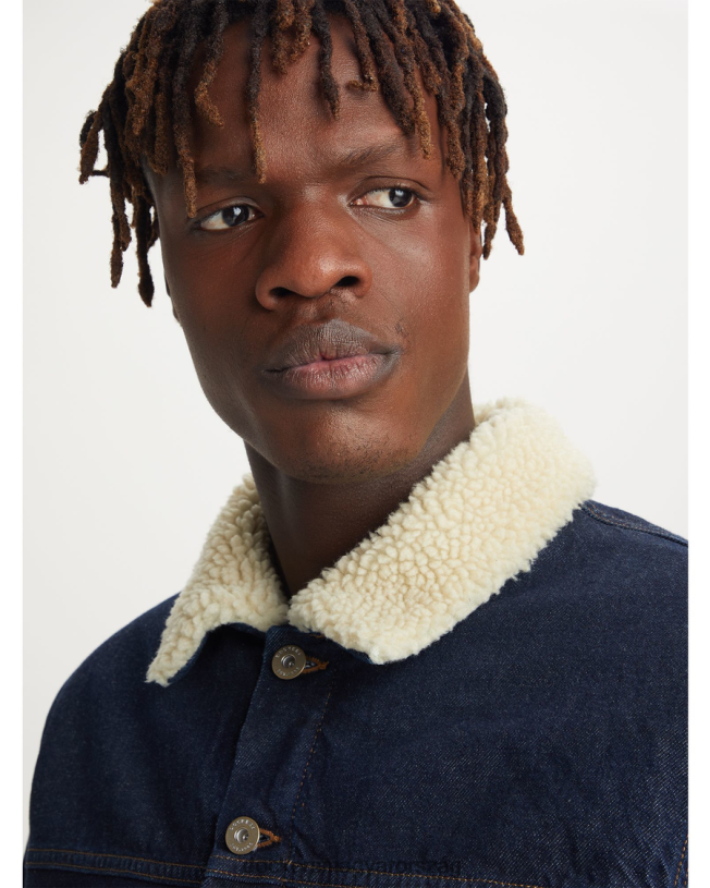 Dockers férfiak eredeti sherpa kamionos kabát, normál szabású P840P616 ruházat közepes indigó kőmosó - kék