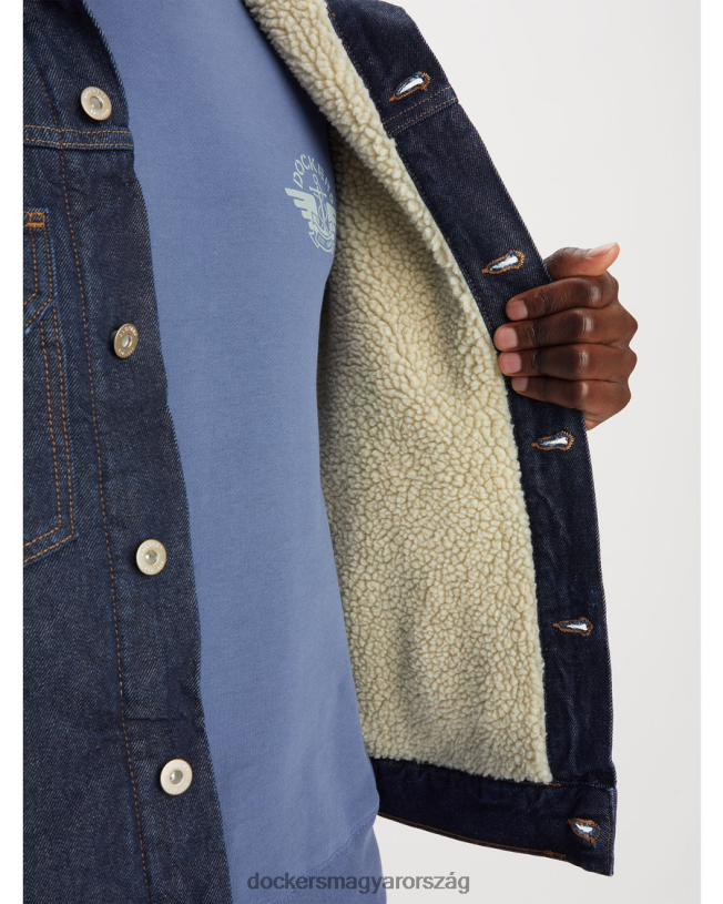 Dockers férfiak eredeti sherpa kamionos kabát, normál szabású P840P616 ruházat közepes indigó kőmosó - kék