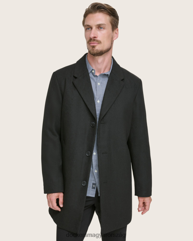 Dockers férfiak gyapjú fedőlakk P840P427 ruházat fekete