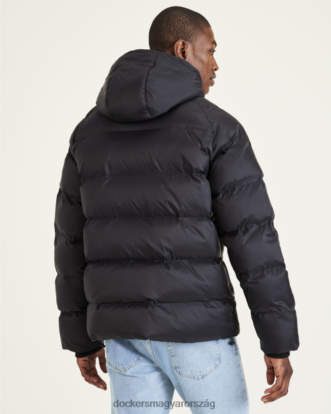Dockers férfiak újrahasznosított nylon puffer parka P840P584 ruházat fekete