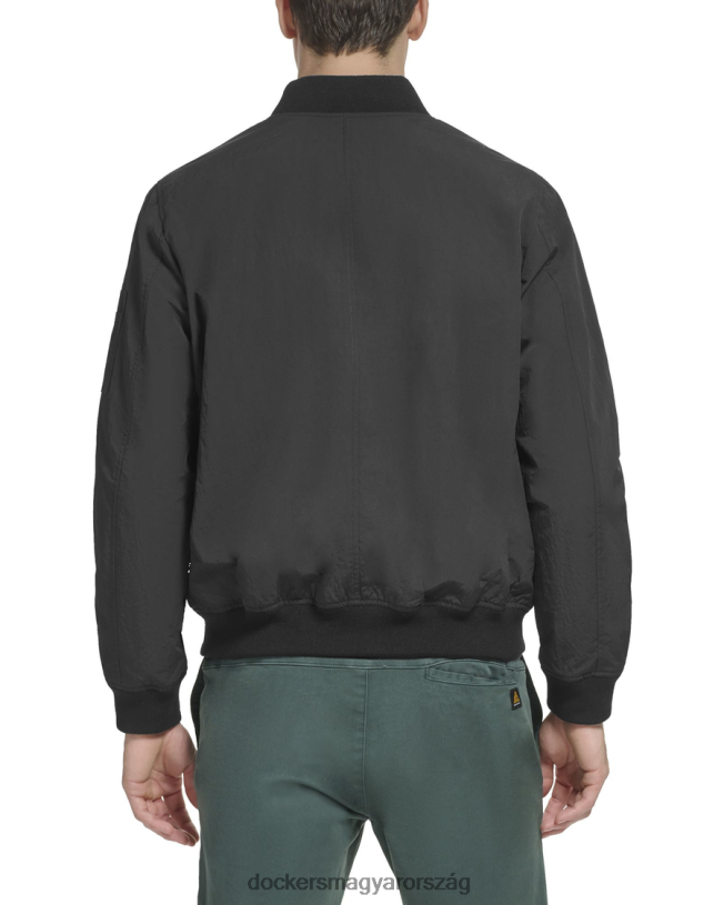 Dockers férfiak újrahasznosított vitorlás nylon bomber dzseki P840P211 ruházat fekete