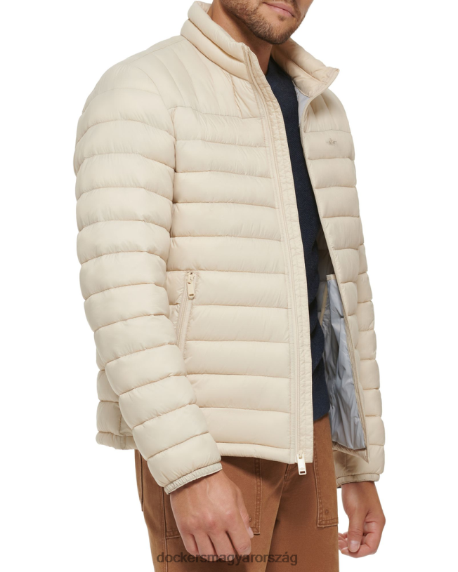 Dockers férfiak könnyű nylon csomagolható kabát P840P293 ruházat khaki