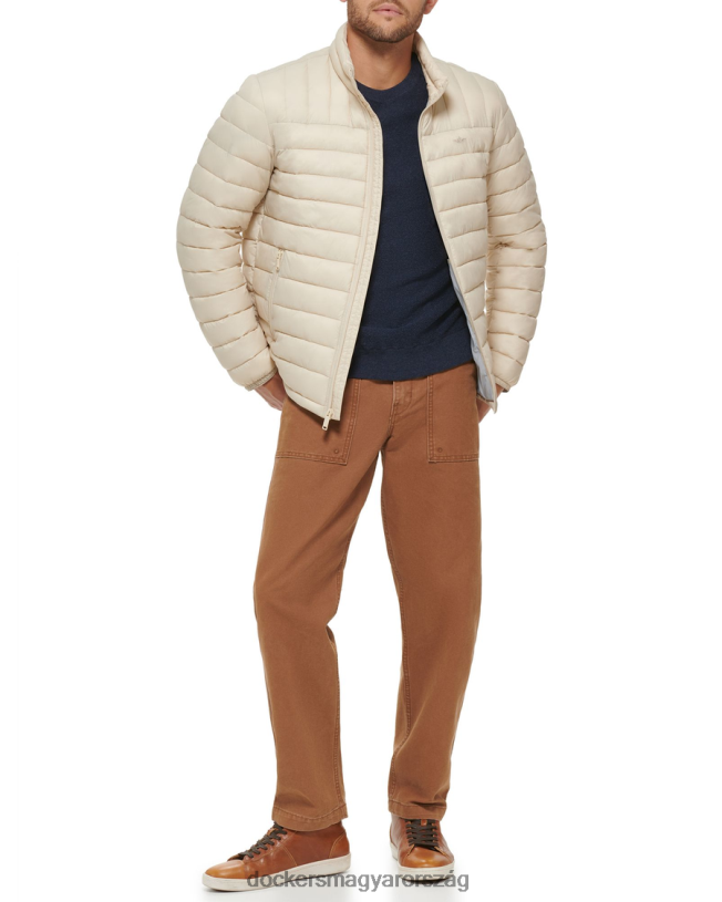 Dockers férfiak könnyű nylon csomagolható kabát P840P293 ruházat khaki