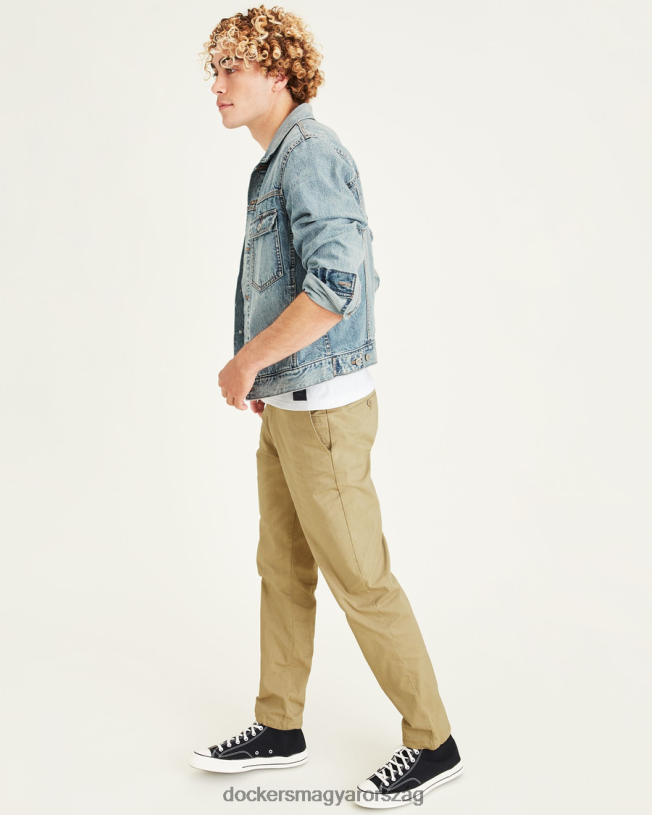 Dockers férfiak kamionos kabát, normál szabású P840P544 ruházat világos mosás - kék