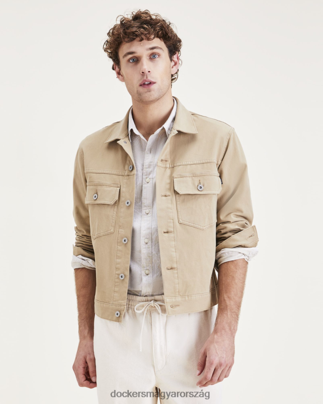 Dockers férfiak kamionos kabát, normál szabású P840P545 ruházat betakarítás arany - cser
