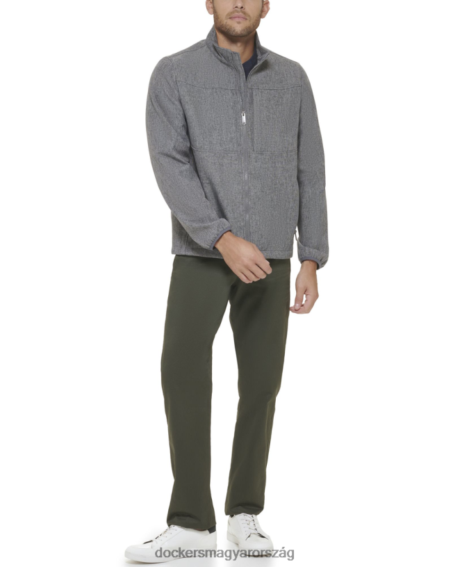 Dockers férfiak mellkas softshell kabát P840P646 ruházat hanga szürke