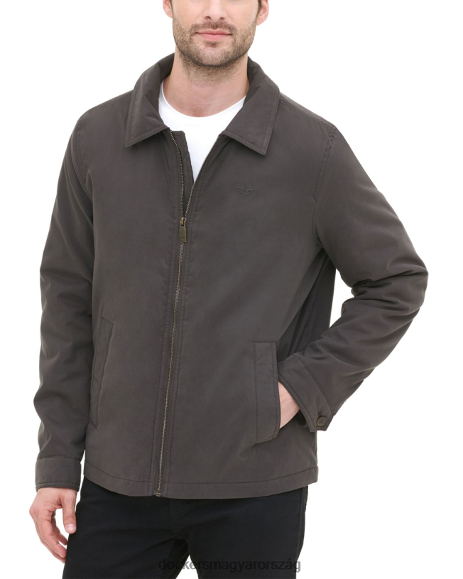 Dockers férfiak microtwill golfkabát P840P851 ruházat sötétbarna