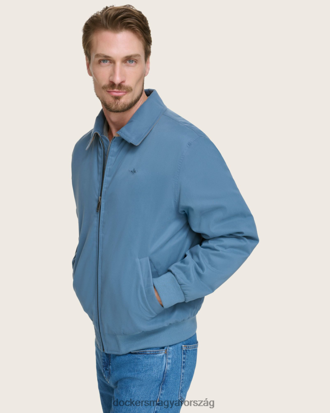 Dockers férfiak microtwill laza bomber kabát P840P320 ruházat kék