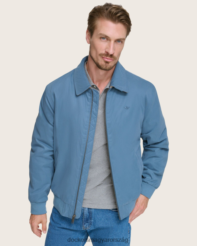 Dockers férfiak microtwill laza bomber kabát P840P320 ruházat kék
