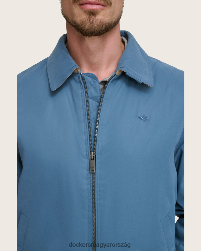 Dockers férfiak microtwill laza bomber kabát P840P320 ruházat kék
