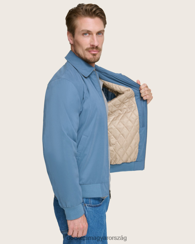 Dockers férfiak microtwill laza bomber kabát P840P320 ruházat kék