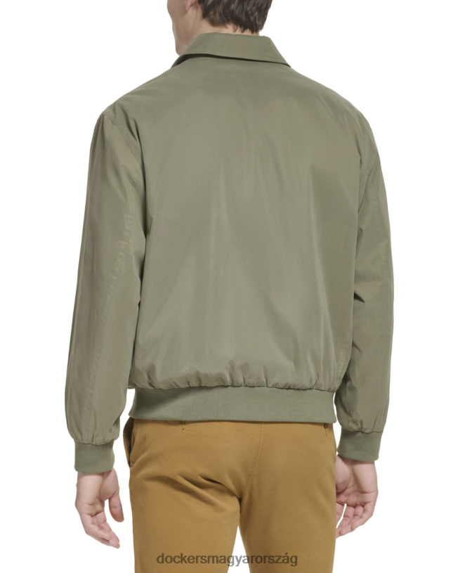 Dockers férfiak microtwill laza bomber kabát P840P321 ruházat Oliva zöld