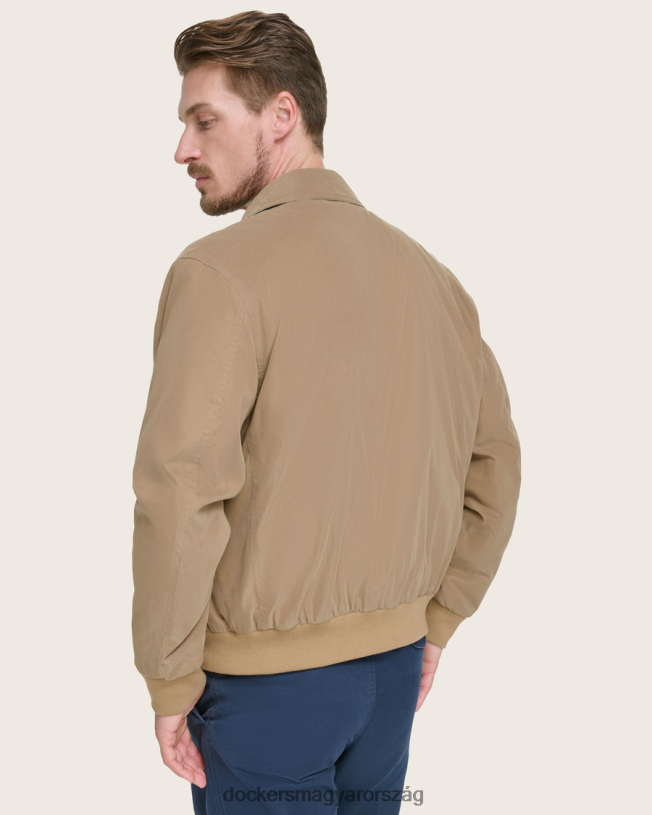Dockers férfiak microtwill laza bomber kabát P840P322 ruházat barna