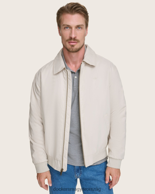 Dockers férfiak microtwill laza bomber kabát P840P323 ruházat khaki