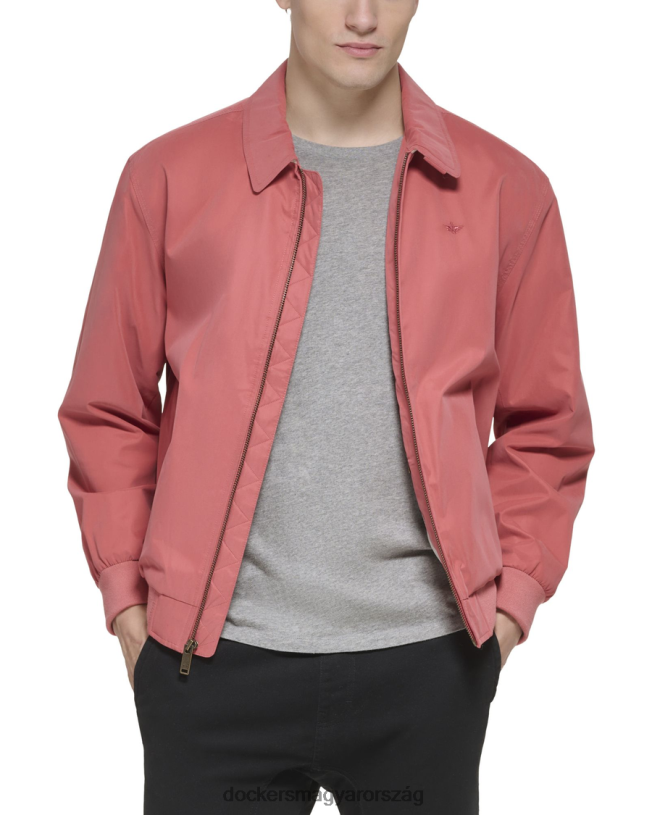 Dockers férfiak microtwill laza bomber kabát P840P325 ruházat nantucket piros