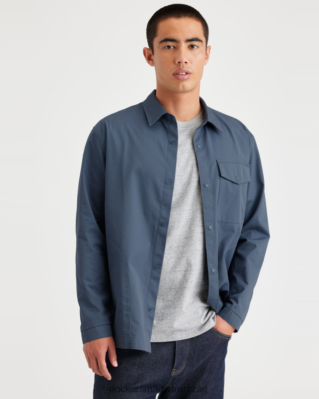 Dockers férfiak póló, normál szabású P840P217 ruházat vintage indigó - kék