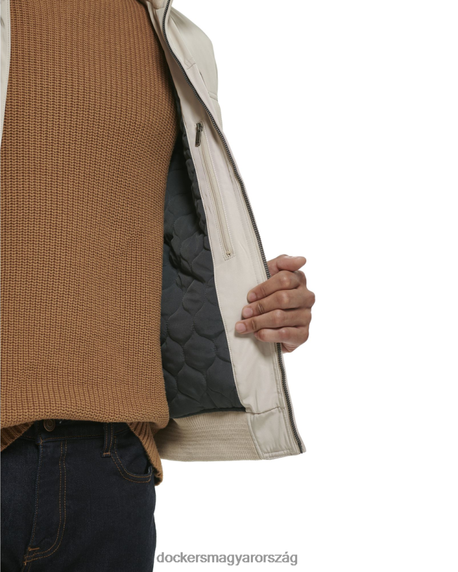 Dockers férfiak polytwill 2 zsebes katonai bombázó kabát P840P805 ruházat felhő - cser