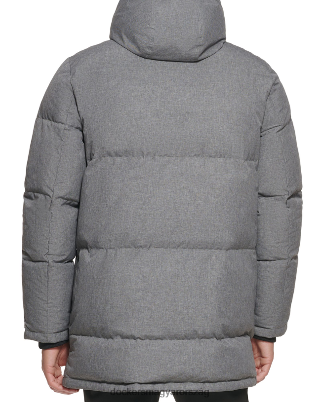 Dockers férfiak steppelt sarki kapucnis parka P840P412 ruházat hanga szürke