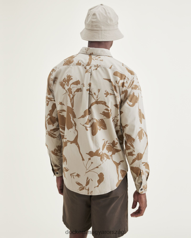 Dockers férfiak 2 zsebes munkaing, normál szabású P840P611 ruházat fa farkas - cser