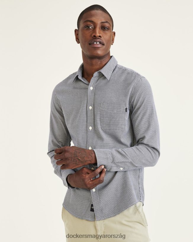 Dockers férfiak eredeti gombos, karcsú szabású P840P201 ruházat el puerto sötétkék blézer - kék