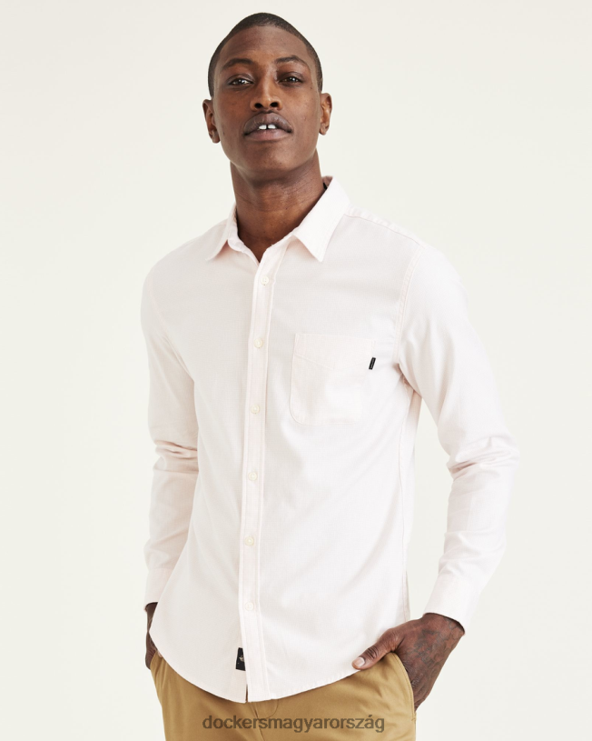 Dockers férfiak eredeti gombos, karcsú szabású P840P588 ruházat rózsakvarc - rózsaszín